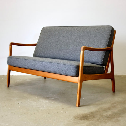 France & Daverkosen Model fd109/2 Beech Loveseat Designed by Ole Wanscher - #A1803