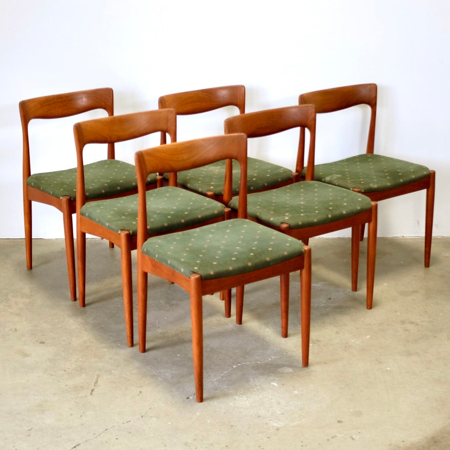 Vamo Møbelfabrik Set of 6 Teak Dining Chairs Designed by Arne Vodder - #A2249