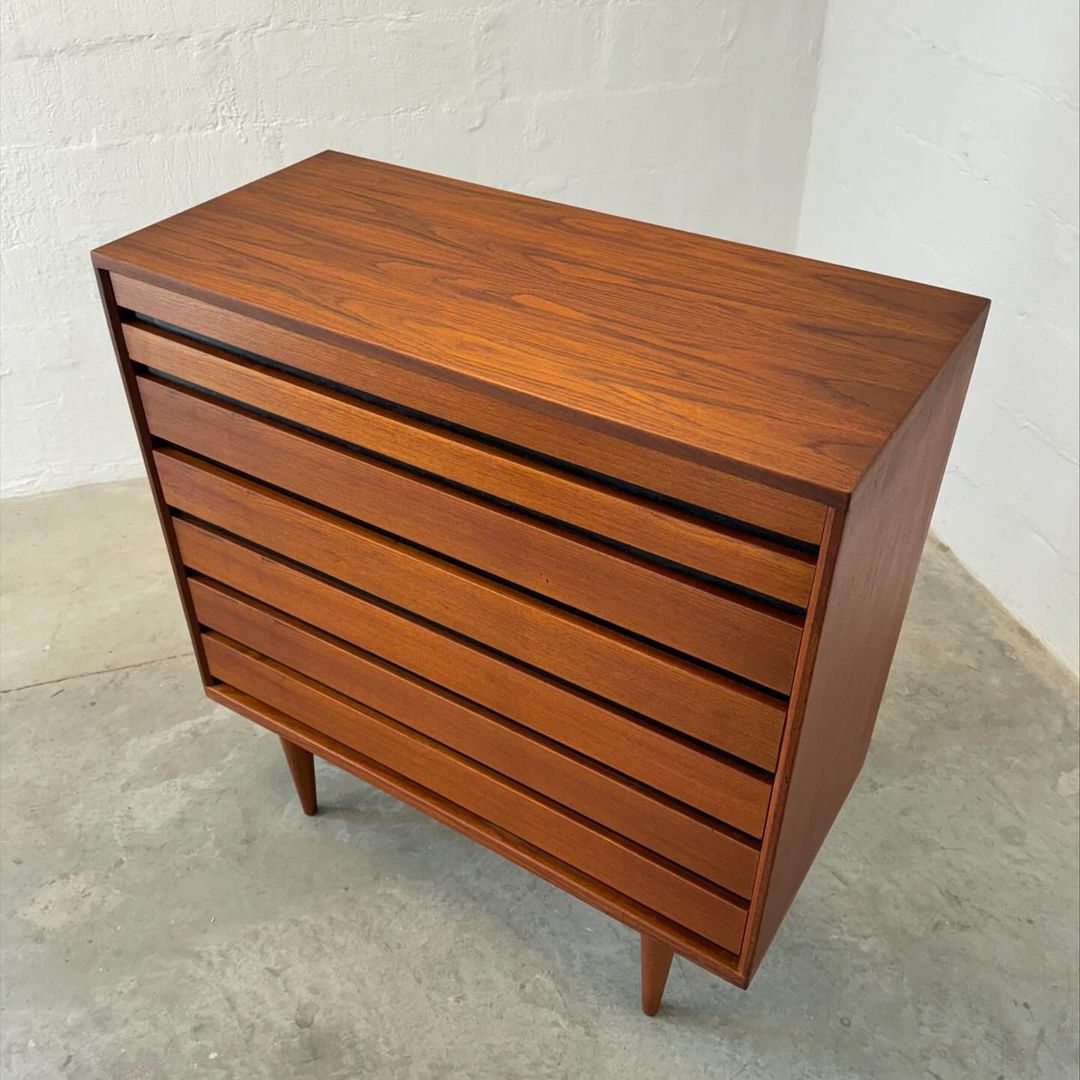 Danish Teak 7 Drawer Dresser - #A1527 - Attributed to Kai Kristiansen for Schou Andersen