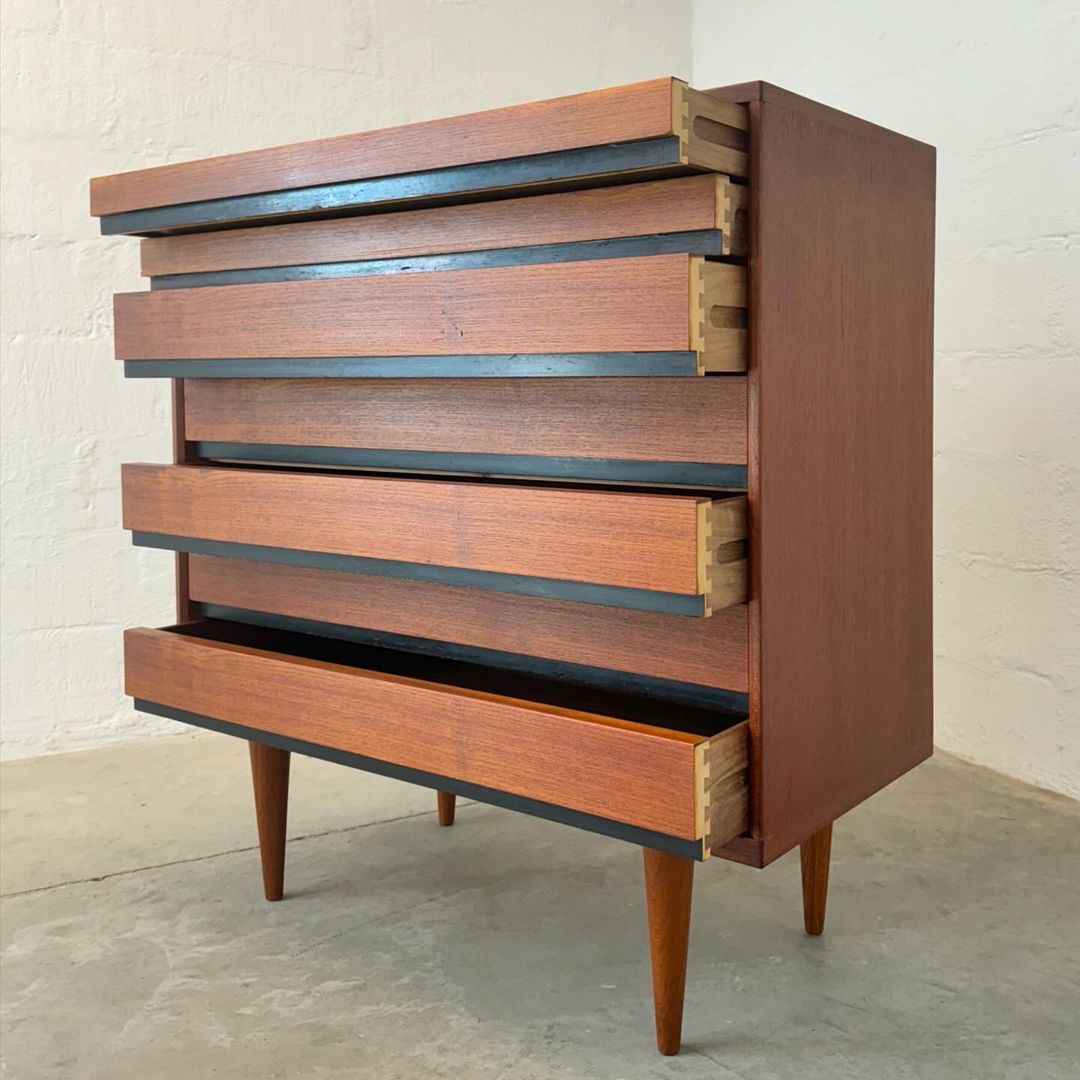 Danish Teak 7 Drawer Dresser - #A1527 - Attributed to Kai Kristiansen for Schou Andersen