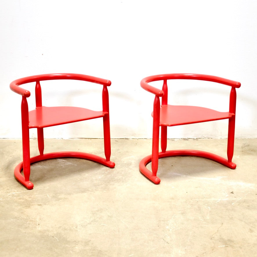 IKEA Pair of “Anna” Reversible Children’s Chairs Designed by Otto Nielsen - #A2207