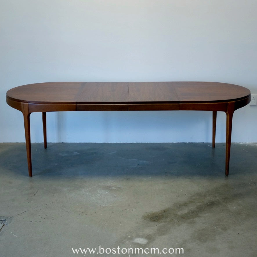 Lane "Rhythm" Walnut Oval Dining Table - #A1676