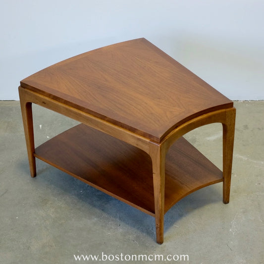 Lane "Rhythm" Walnut Side "Wedge" Table - #A1677