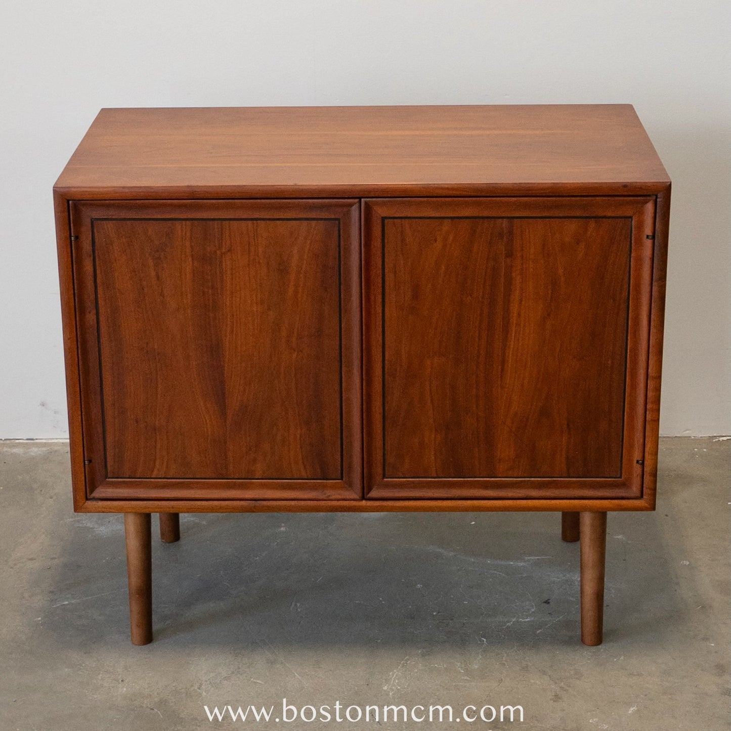 Drexel "Declaration" Walnut Record Cabinet / Small Sideboard - #A1496