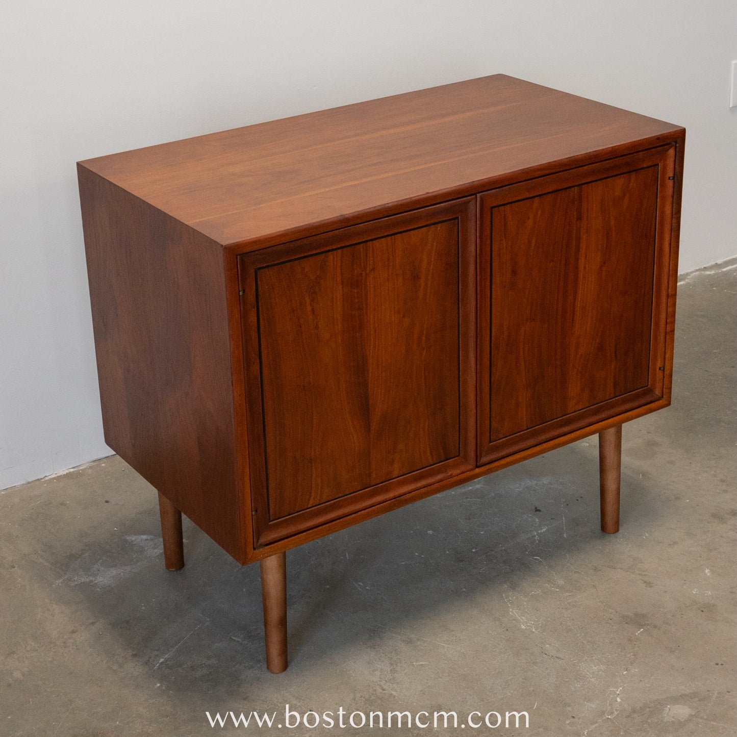 Drexel "Declaration" Walnut Record Cabinet / Small Sideboard - #A1496