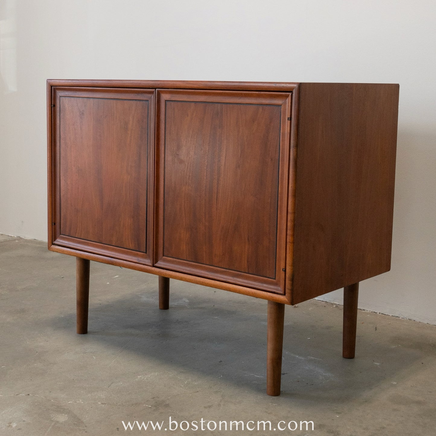 Drexel "Declaration" Walnut Record Cabinet / Small Sideboard - #A1496