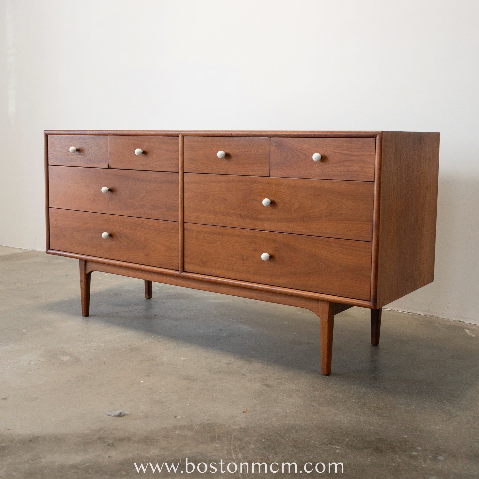 mid century modern 8 drawer dresser Mid-Century 8-Drawer Dresser (59")