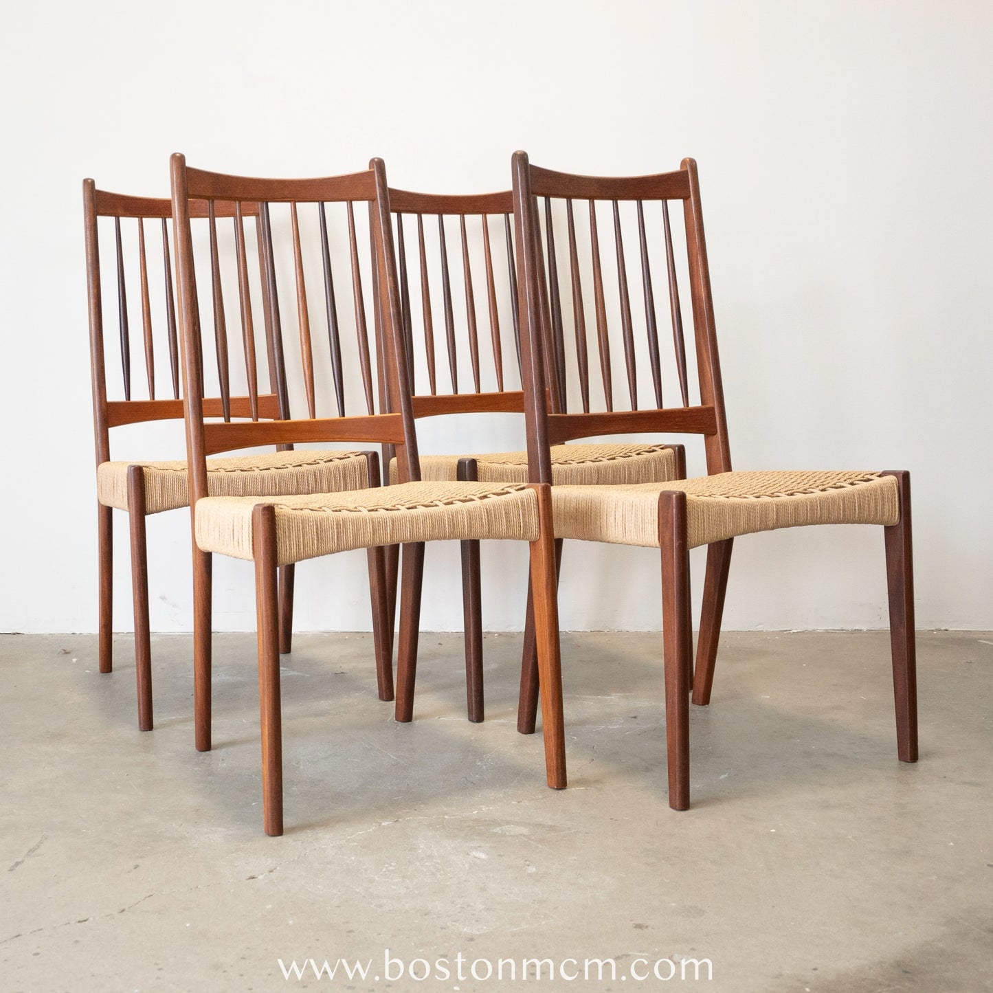 Mogens Kold Set of 4 Danish Teak Dining Chairs - #A50