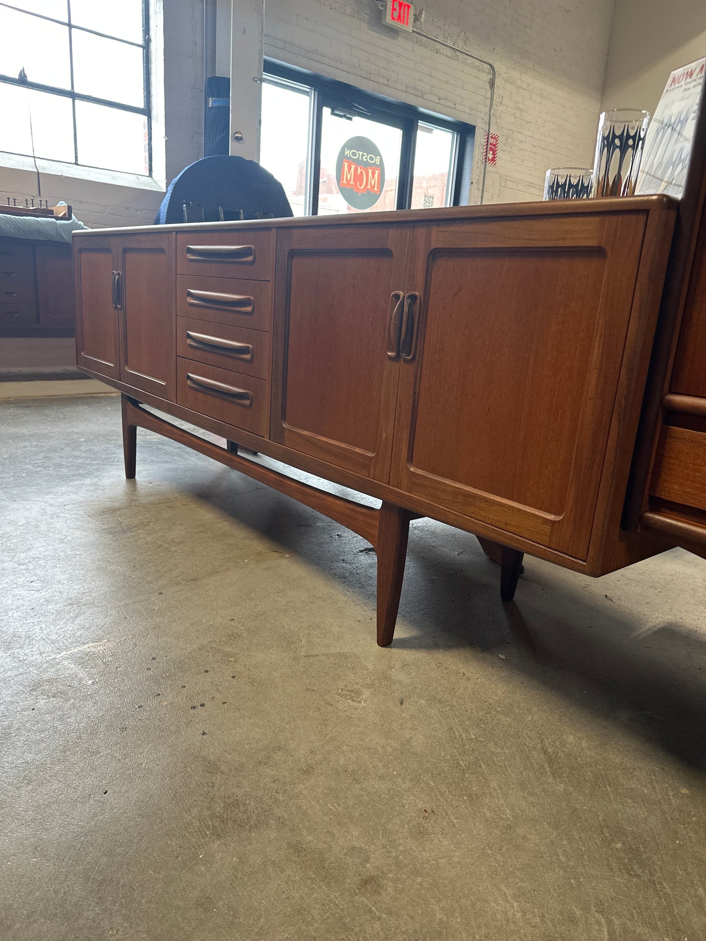 G-Plan "Fresco" 84" Teak Credenza - #A103