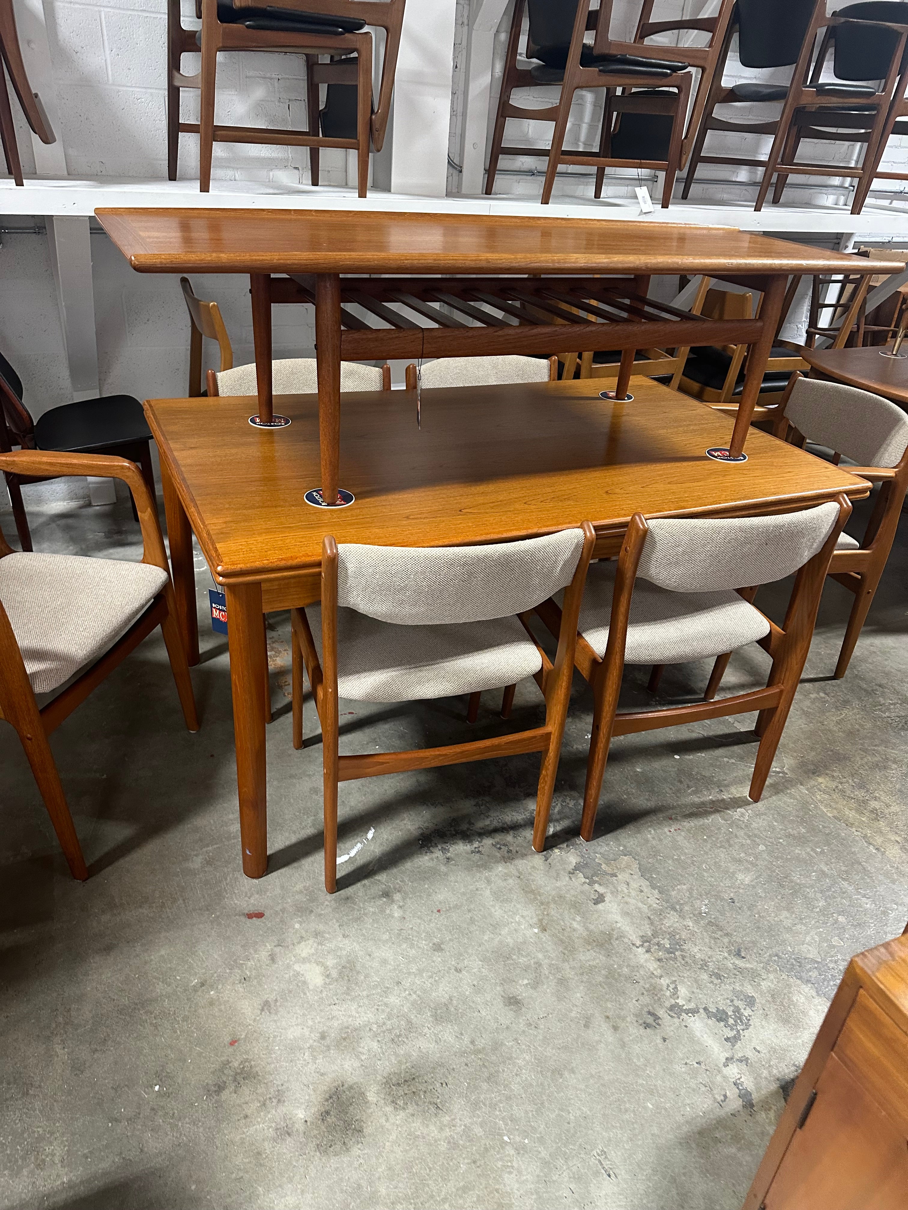 Set of 6 Danish Teak Dining Chairs by KD Furniture A1482