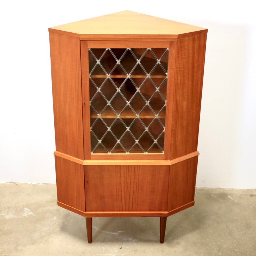 Danish Teak Corner Cabinet - #A1876