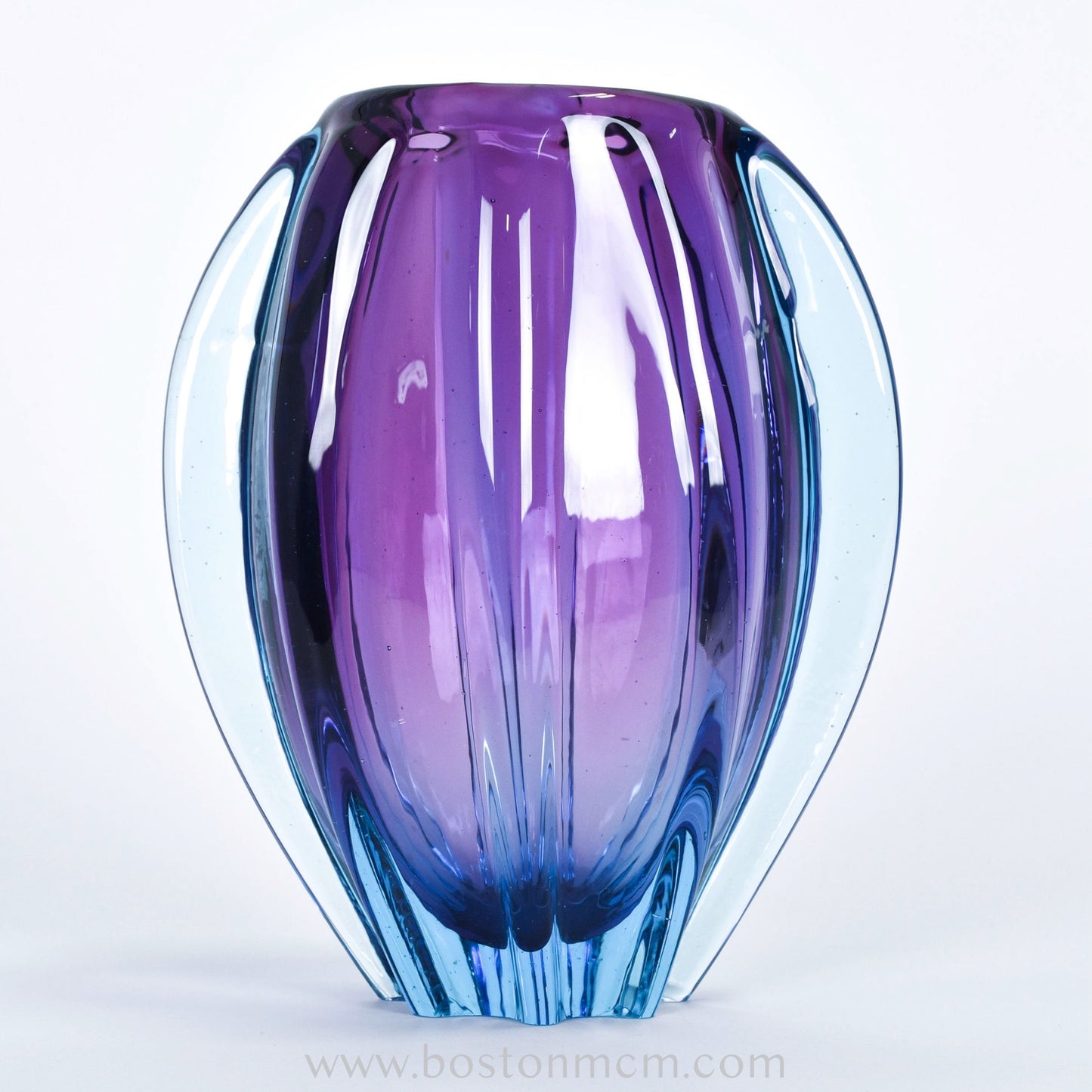 Art Glass Purple-Blue Vase #34