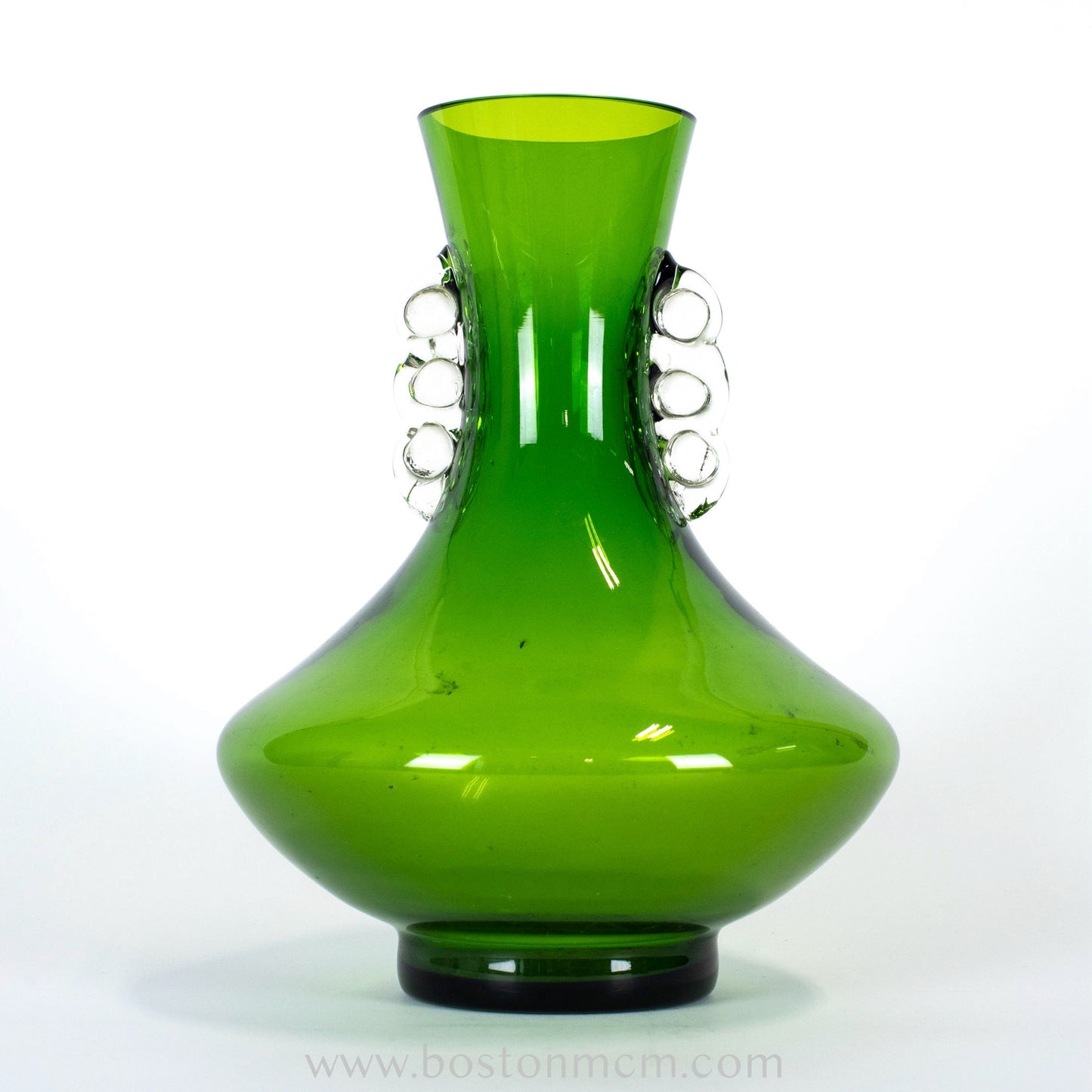 Murano Art Glass Green Vase, possibly Empoli