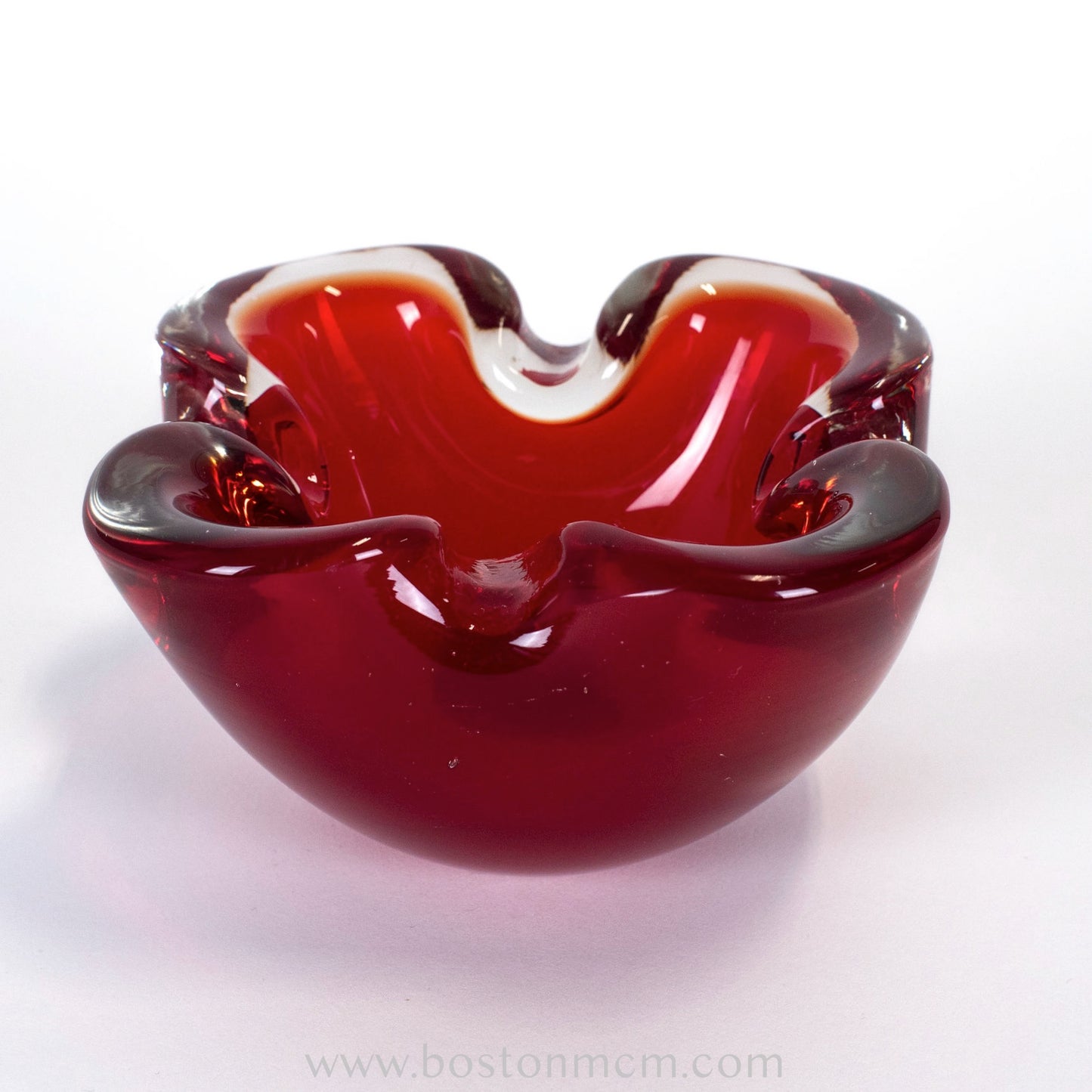 Italian Murano Art Glass Red Bowl / Ashtray