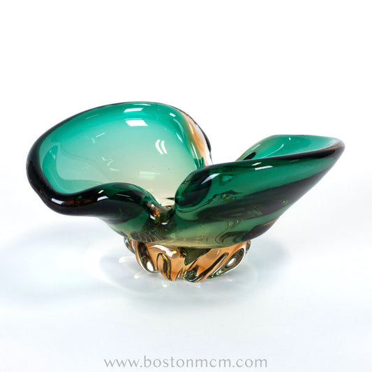 Italian Murano Art Glass Bowl, Possibly Sommerso
