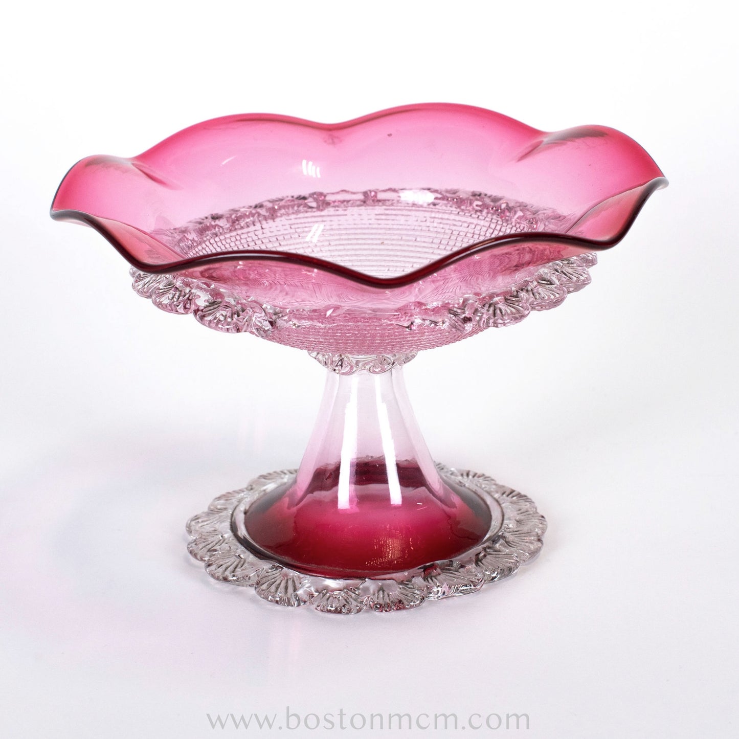 Murano Art Glass Pink Candy Bowl