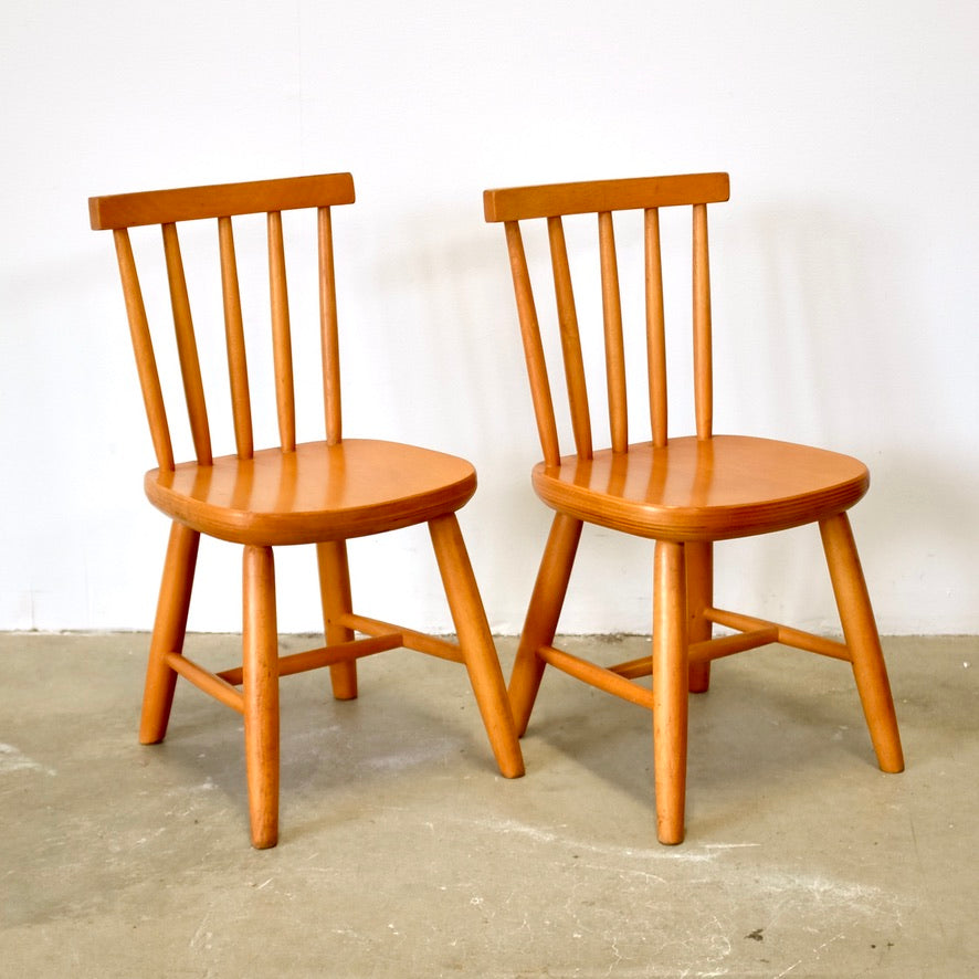 Pair of Child’s Chairs in the Style of FDB Møbler Model J46 Designed by Poul Volther - #A1929