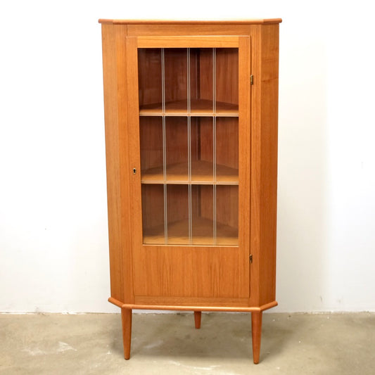 Danish Teak Corner Cabinet - #A1877