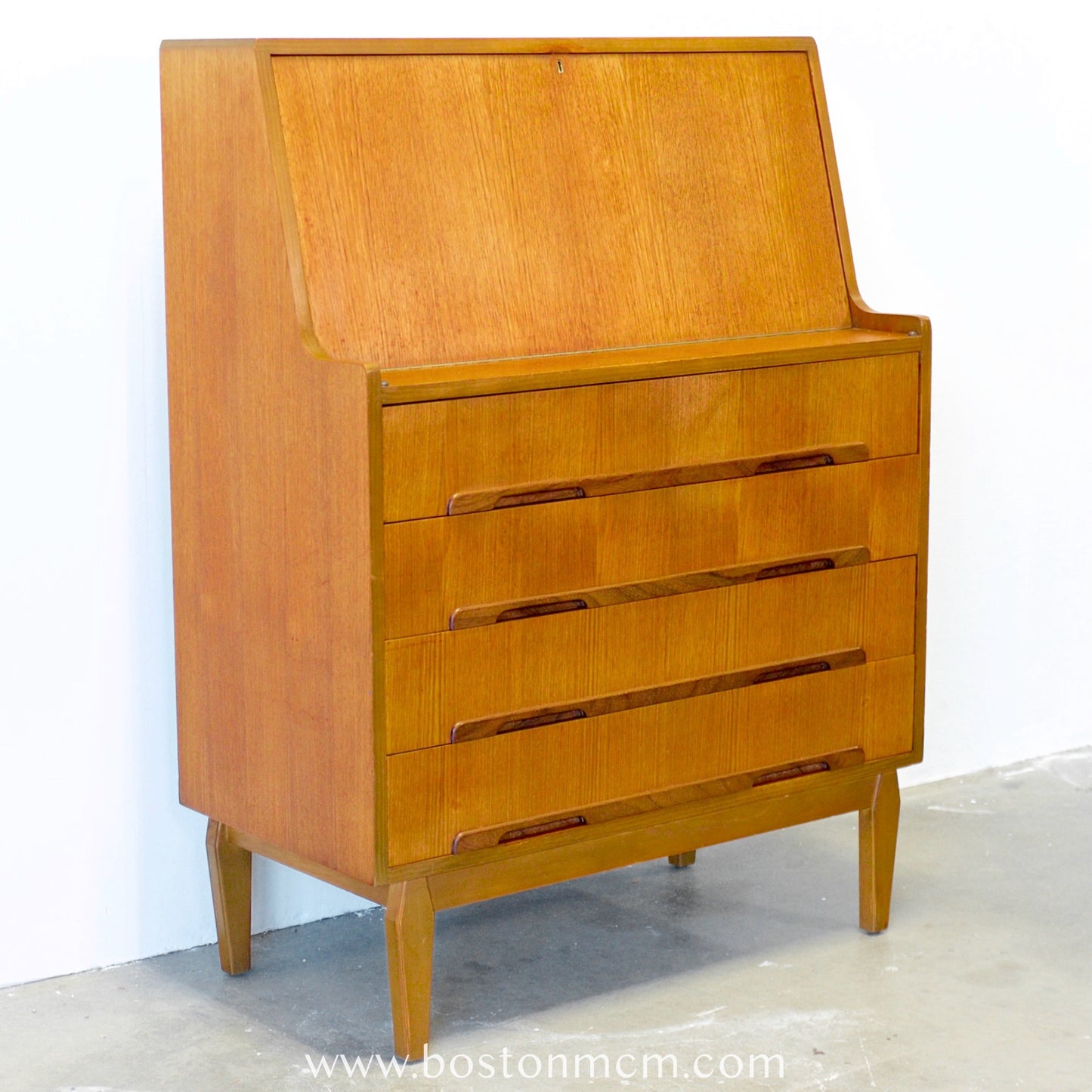 Danish Teak Secretary Desk - #B72