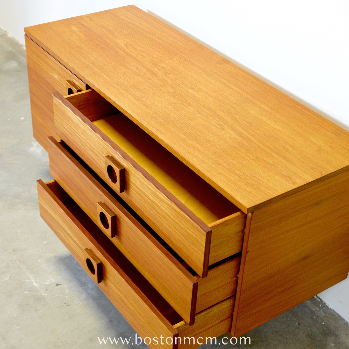 British Teak Low Sideboard / Credenza - #B80