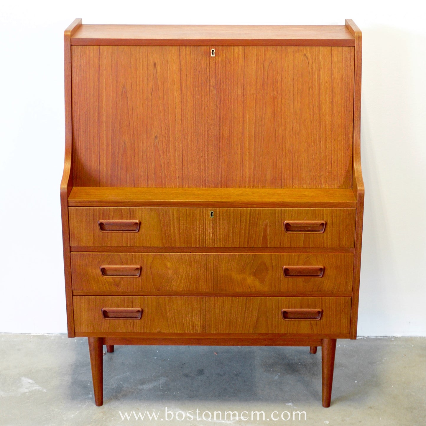 Tibergaard Danish Teak Secretary Desk - #B3