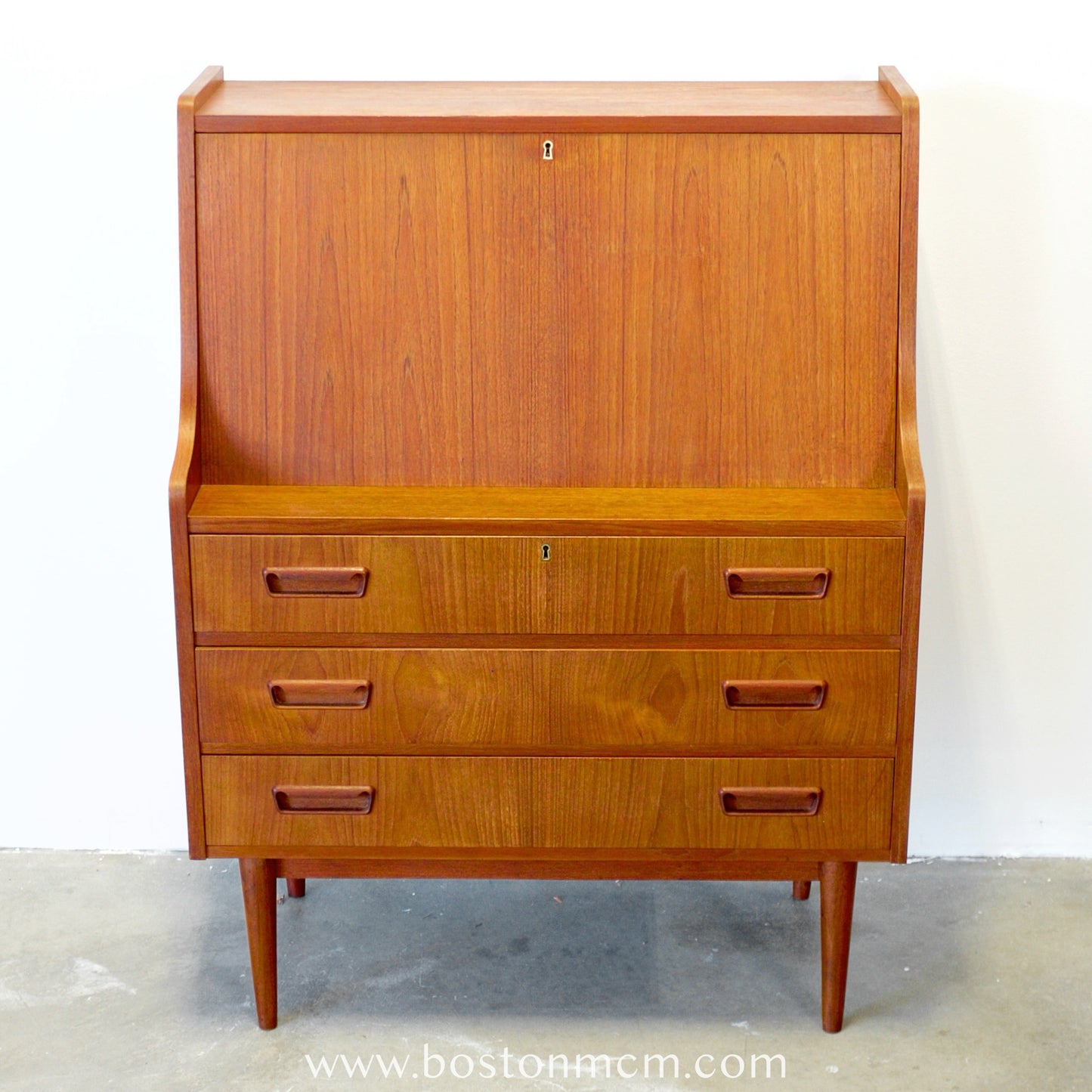 Tibergaard Danish Teak Secretary Desk - #B3