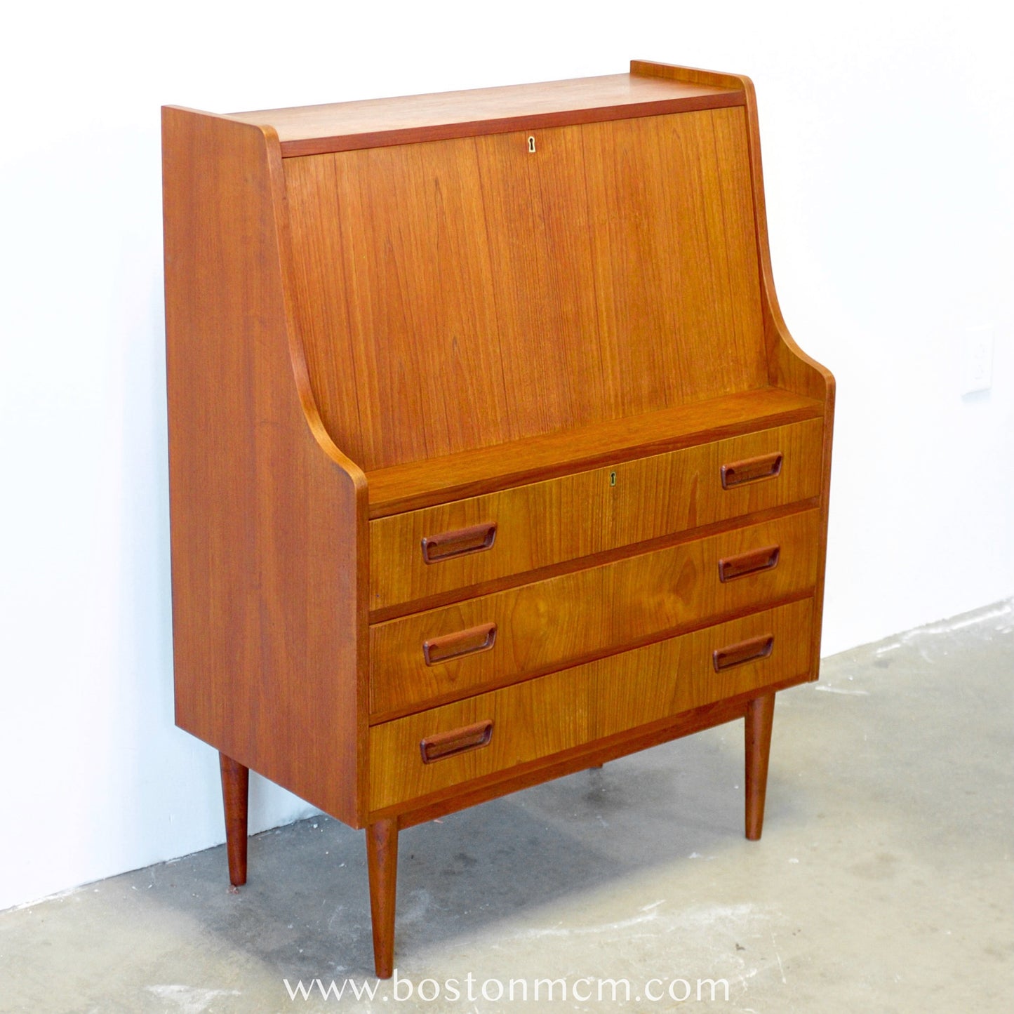 Tibergaard Danish Teak Secretary Desk - #B3