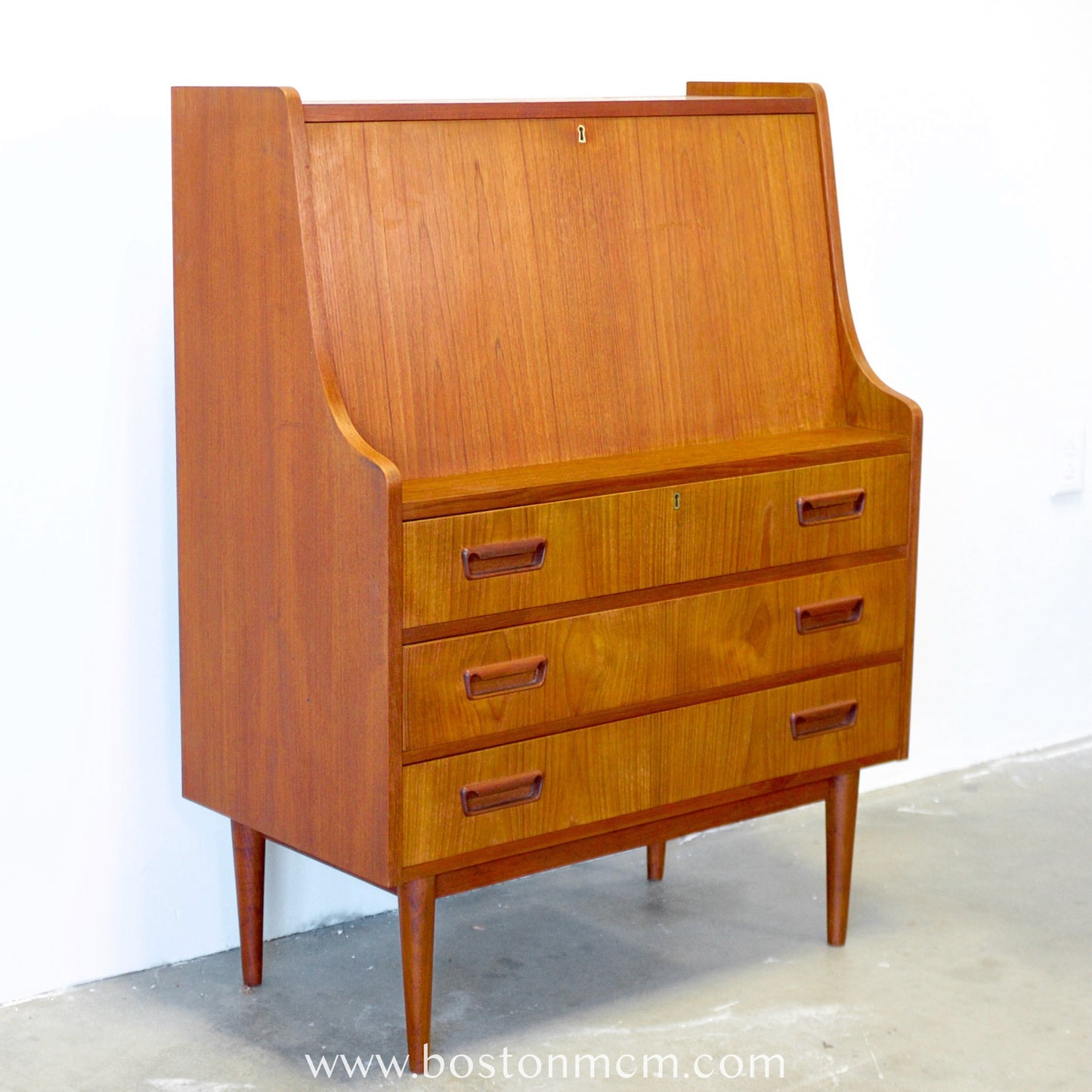 Tibergaard Danish Teak Secretary Desk - #B3