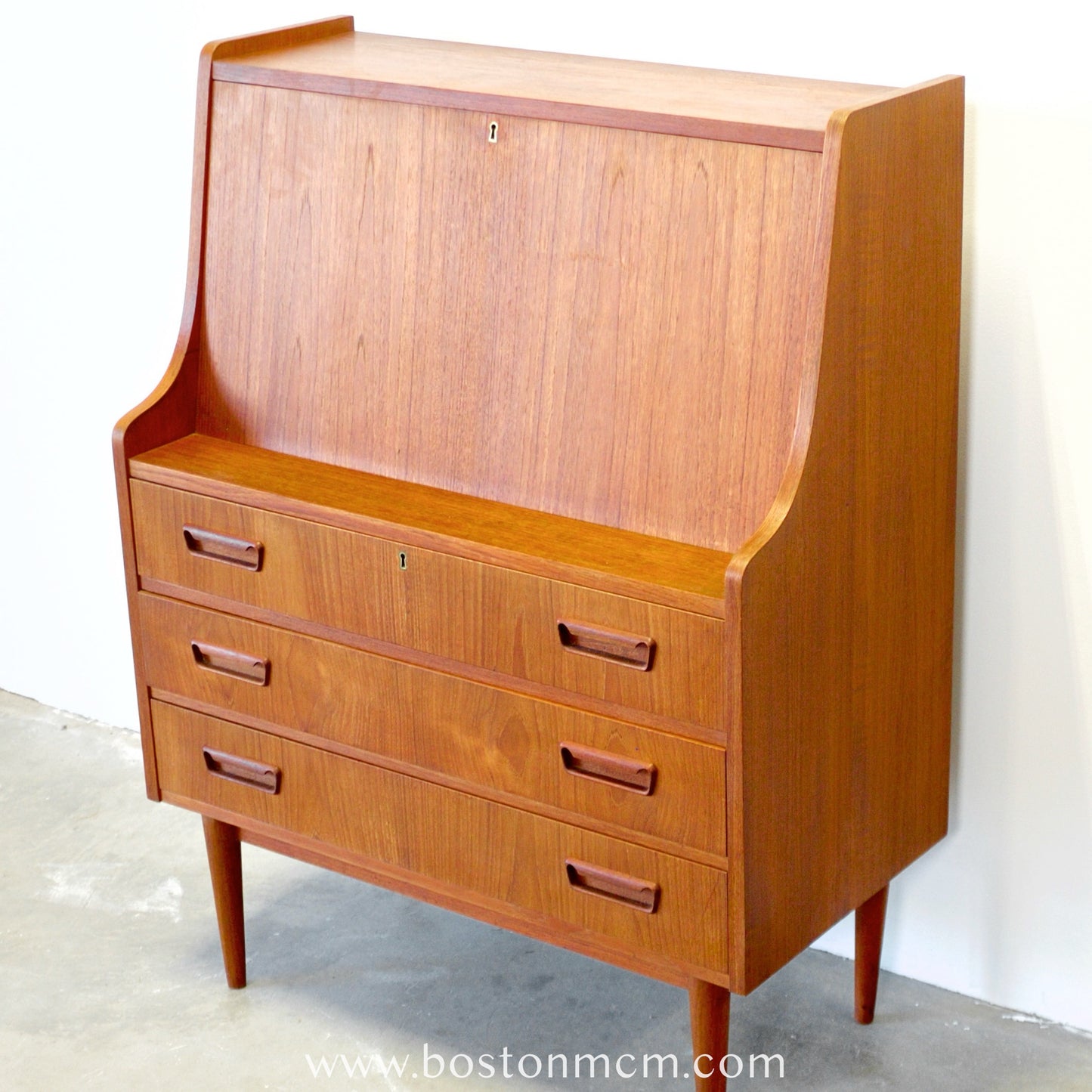 Tibergaard Danish Teak Secretary Desk - #B3