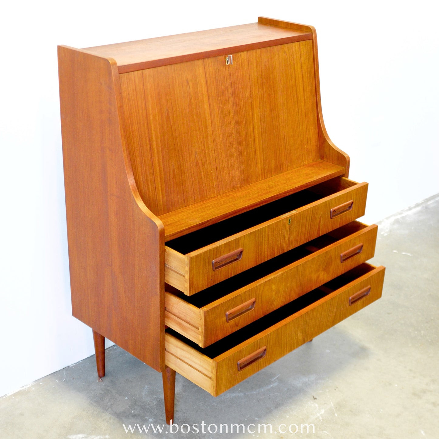 Tibergaard Danish Teak Secretary Desk - #B3