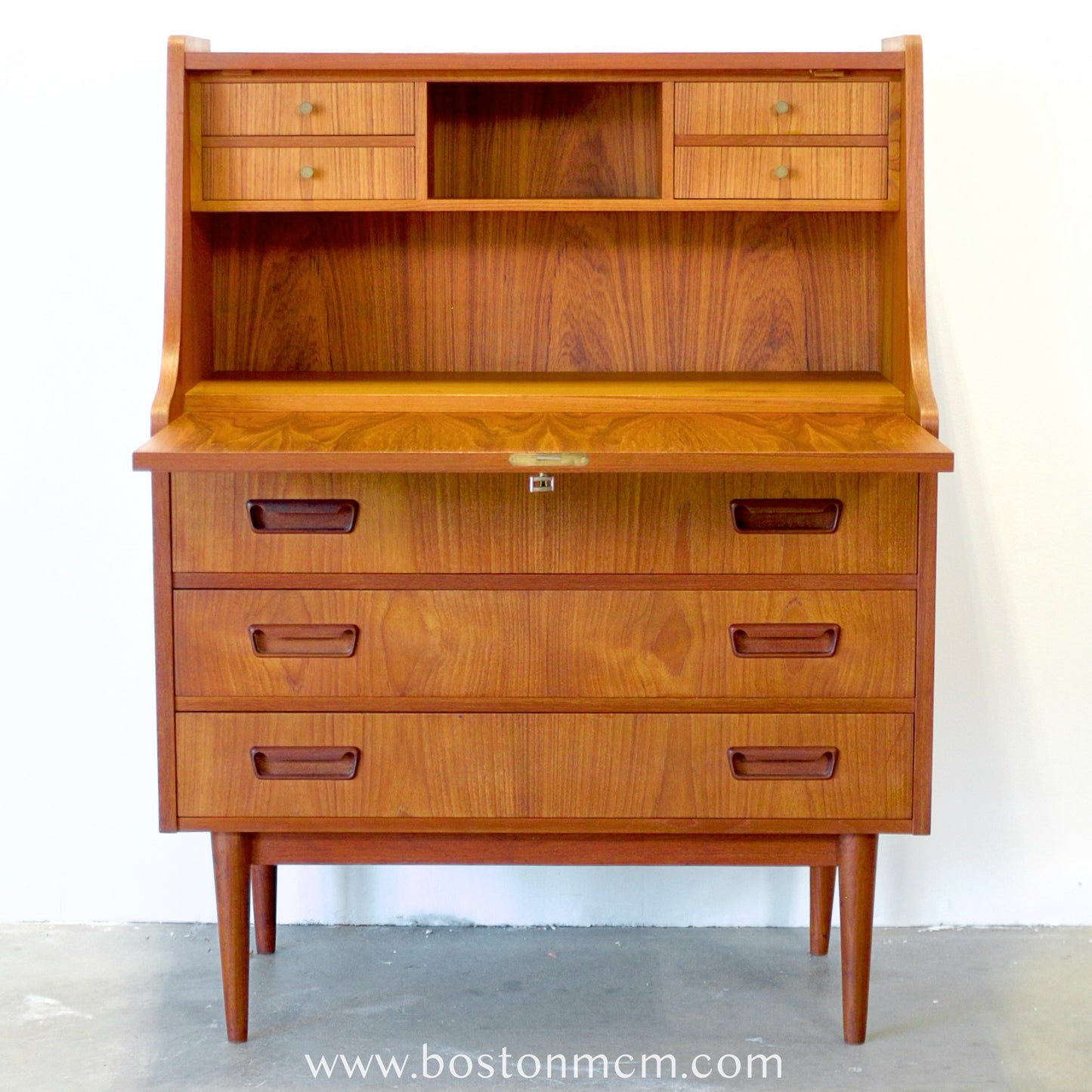 Tibergaard Danish Teak Secretary Desk - #B3