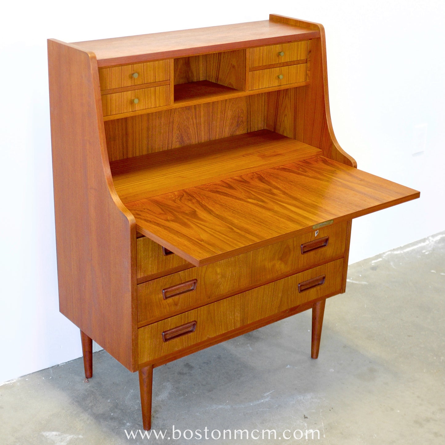 Tibergaard Danish Teak Secretary Desk - #B3