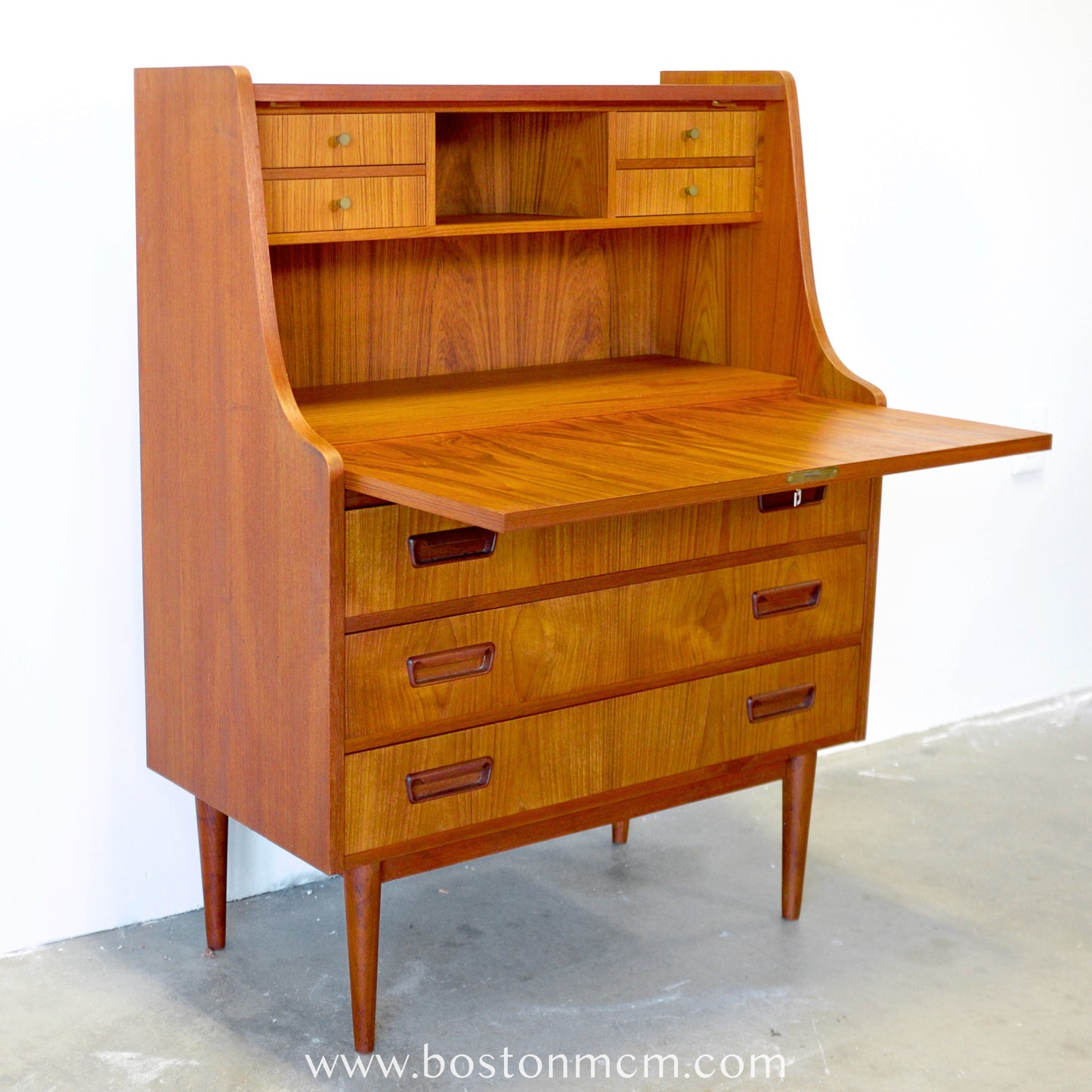 Tibergaard Danish Teak Secretary Desk - #B3