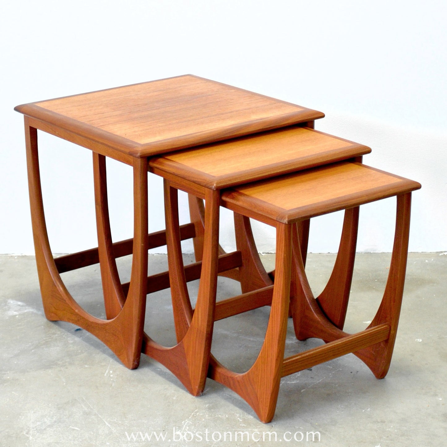 G-Plan Set of 3 Teak Nesting Tables - #A150-E