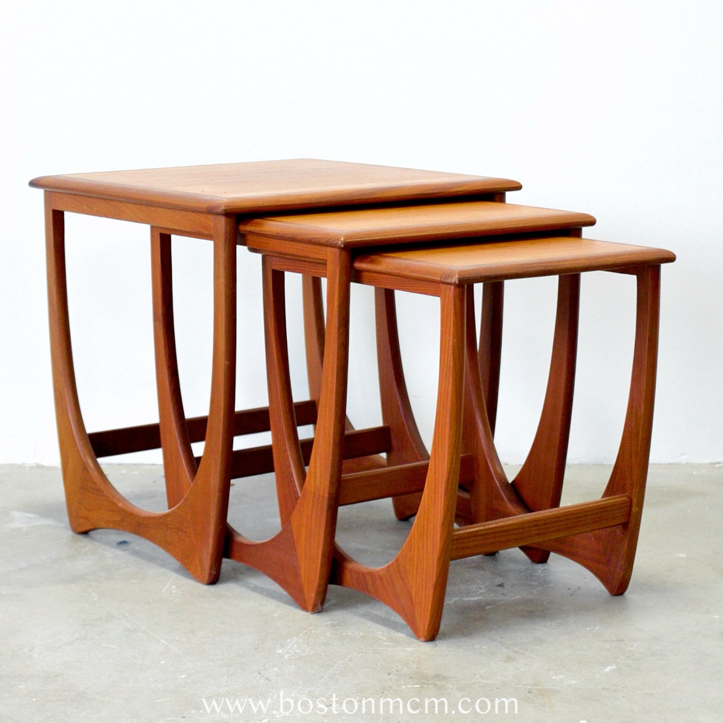 G-Plan Set of 3 Teak Nesting Tables - #A150-E