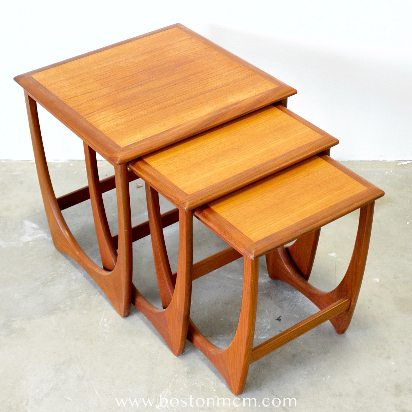 G-Plan Set of 3 Teak Nesting Tables - #A150-E