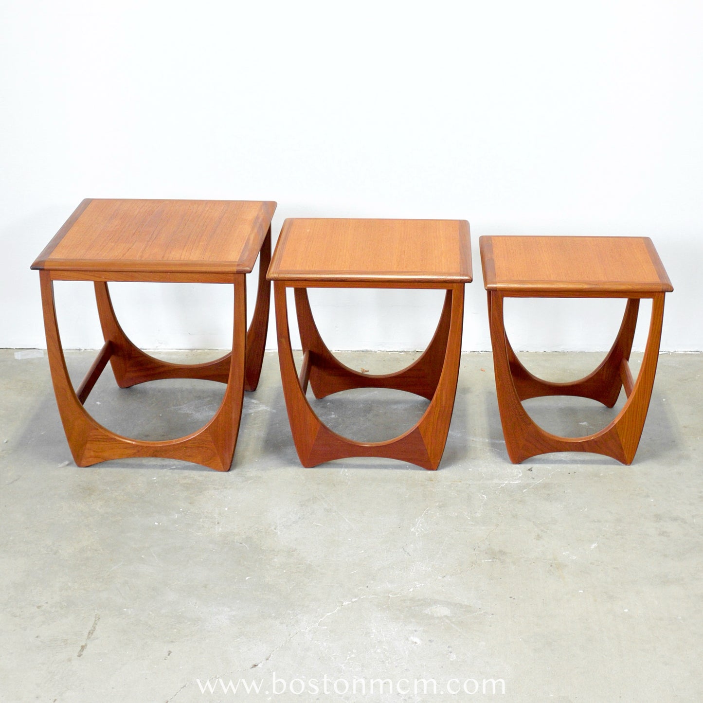 G-Plan Set of 3 Teak Nesting Tables - #A150-E