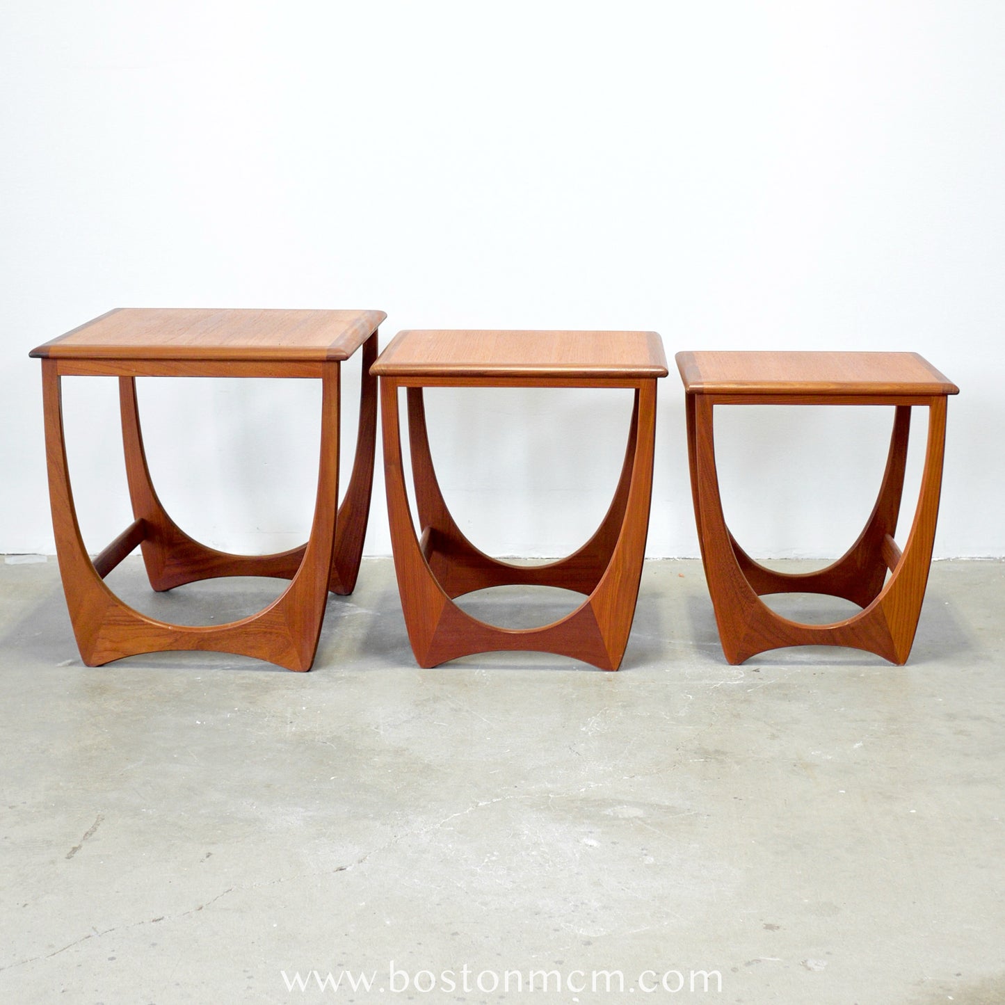 G-Plan Set of 3 Teak Nesting Tables - #A150-E