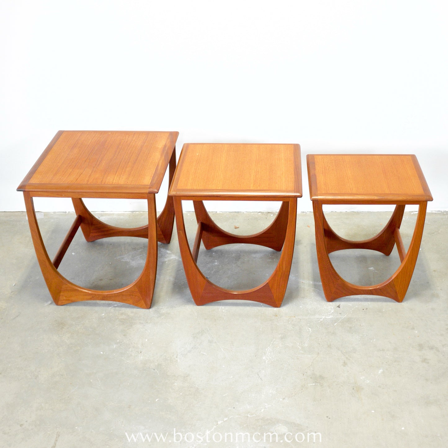 G-Plan Set of 3 Teak Nesting Tables - #A150-E