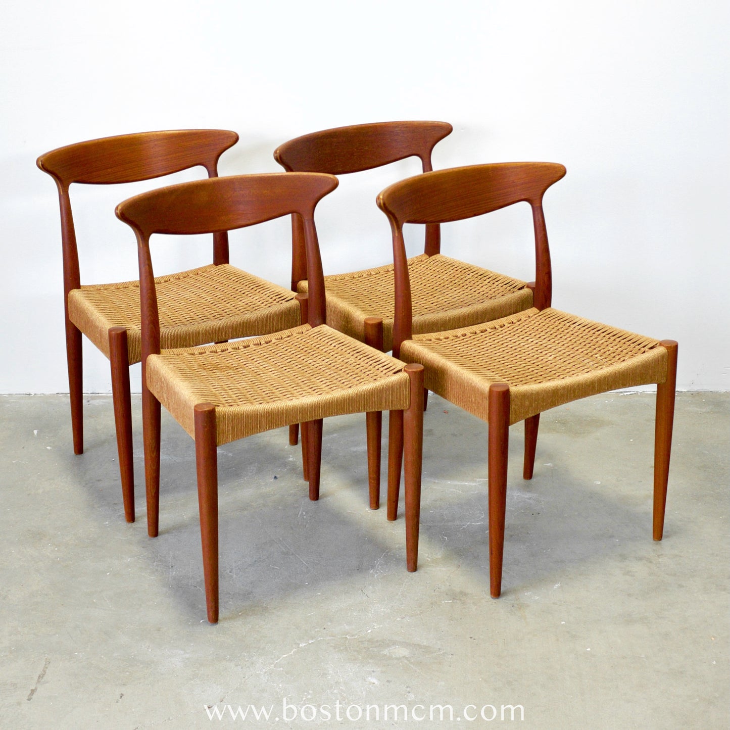 Mogens Kold Set of 4 MK310 Danish Teak Dining Chairs - #A130