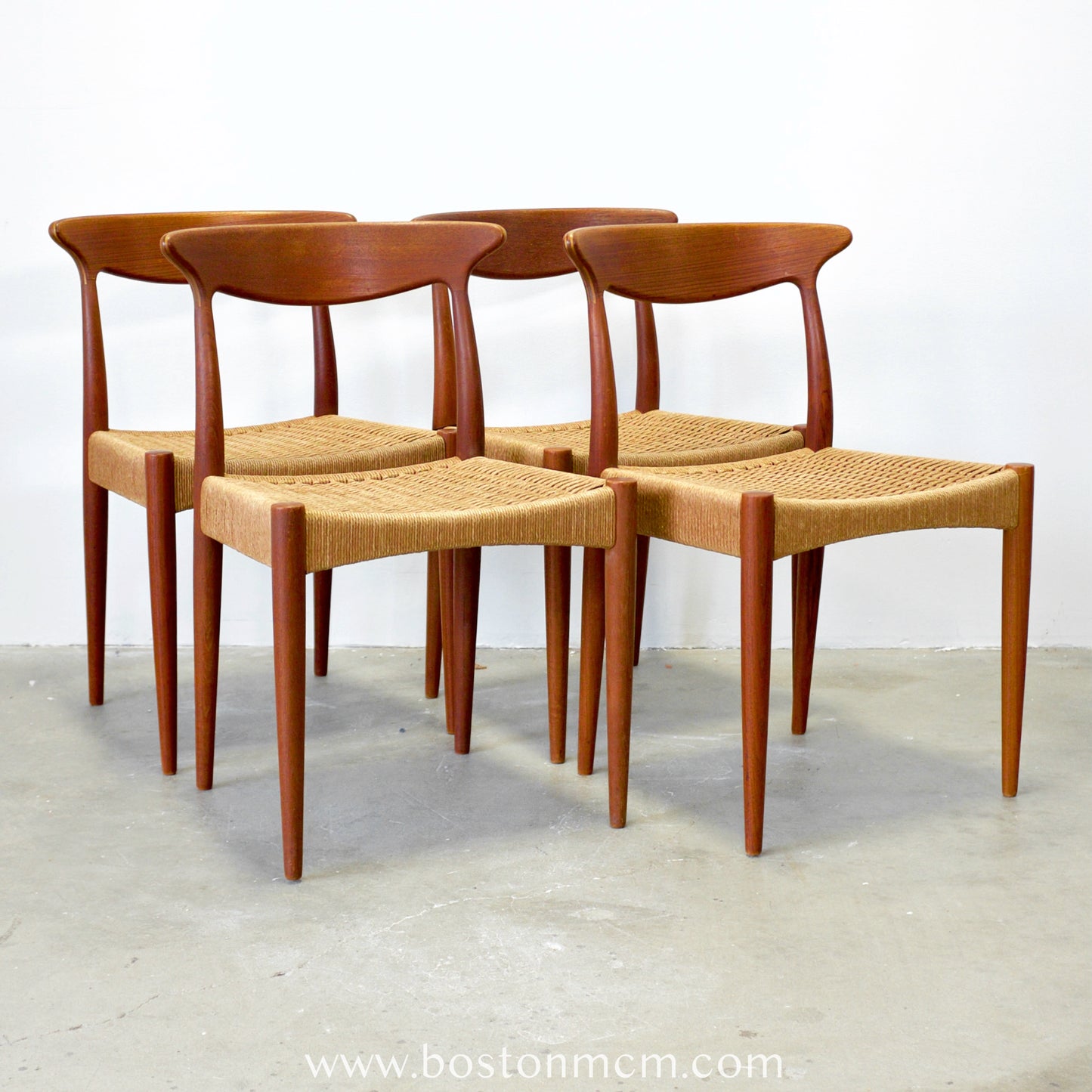 Mogens Kold Set of 4 MK310 Danish Teak Dining Chairs - #A130