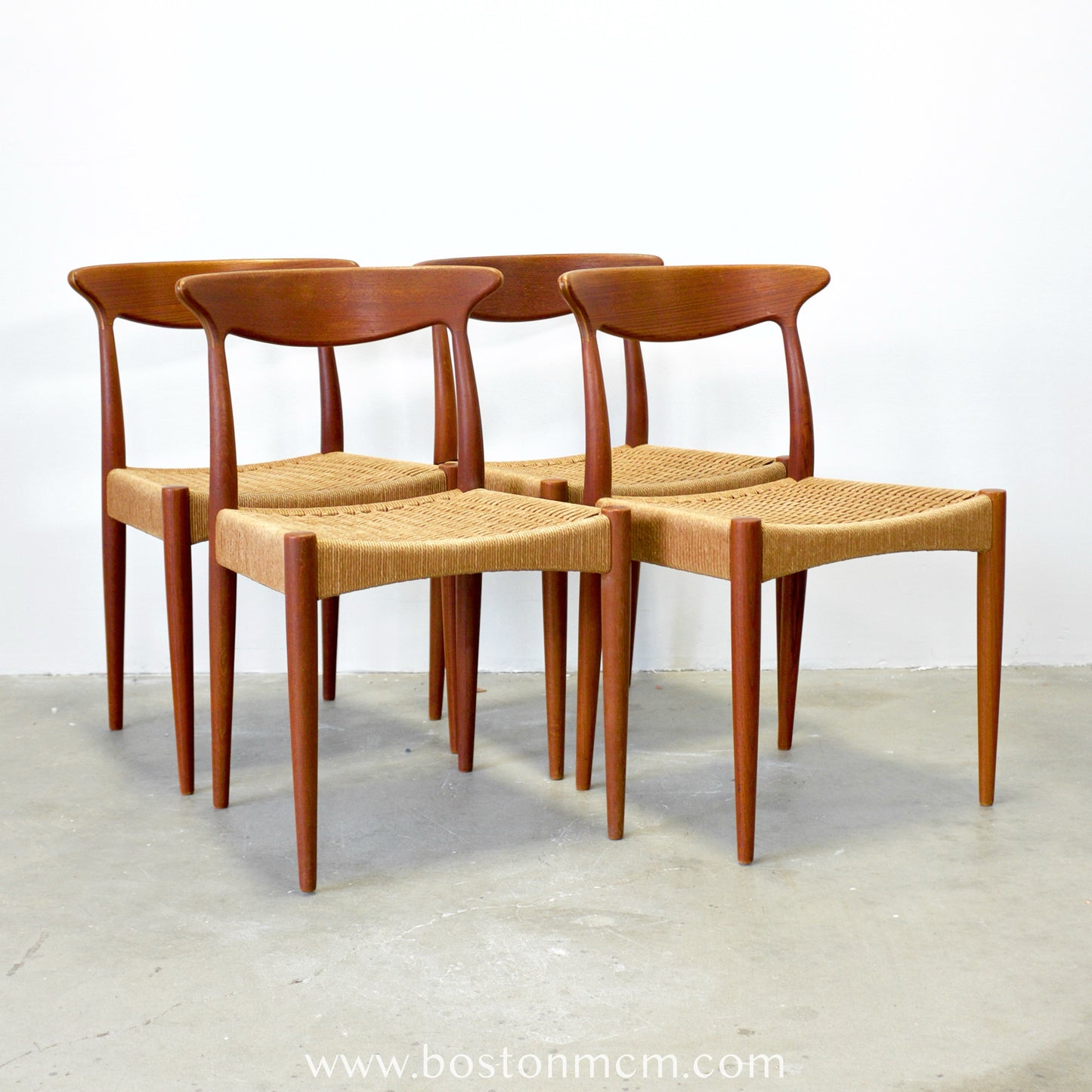 Mogens Kold Set of 4 MK310 Danish Teak Dining Chairs - #A130