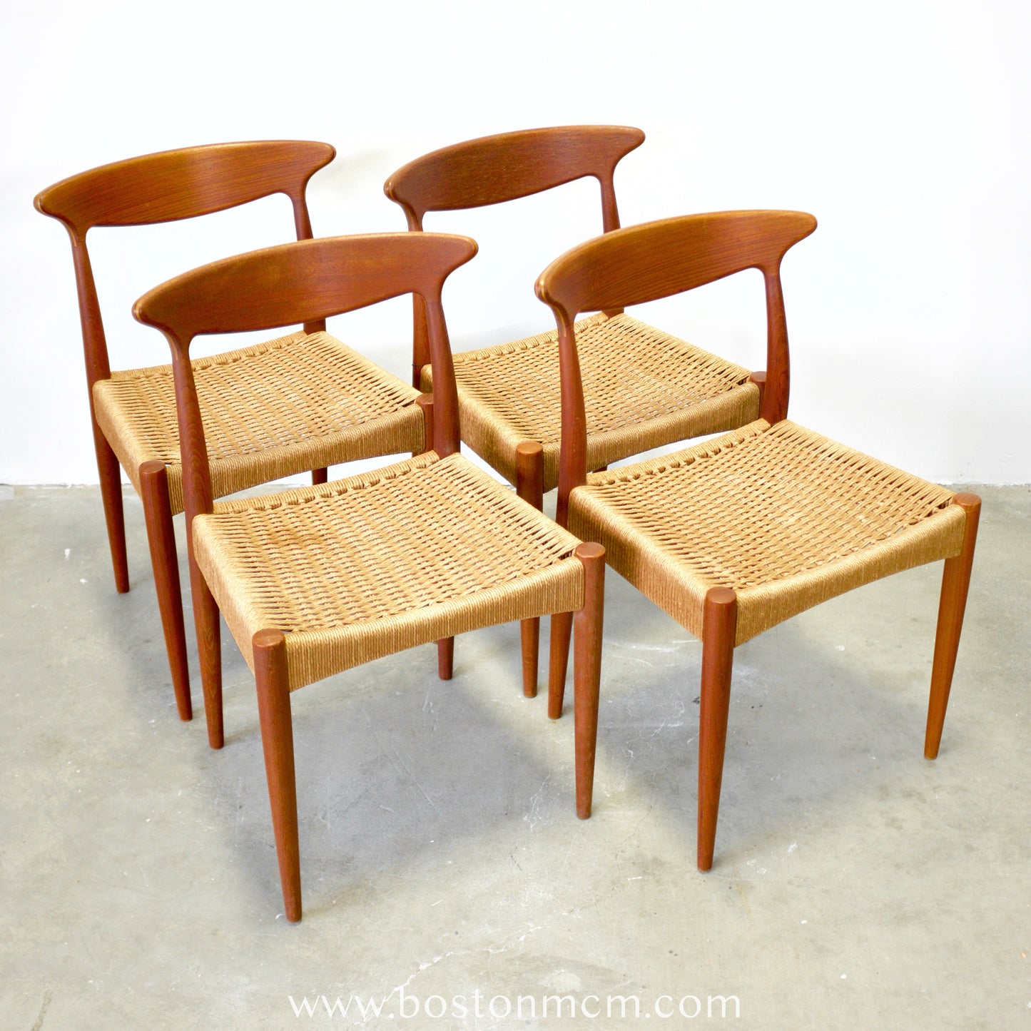 Mogens Kold Set of 4 MK310 Danish Teak Dining Chairs - #A130