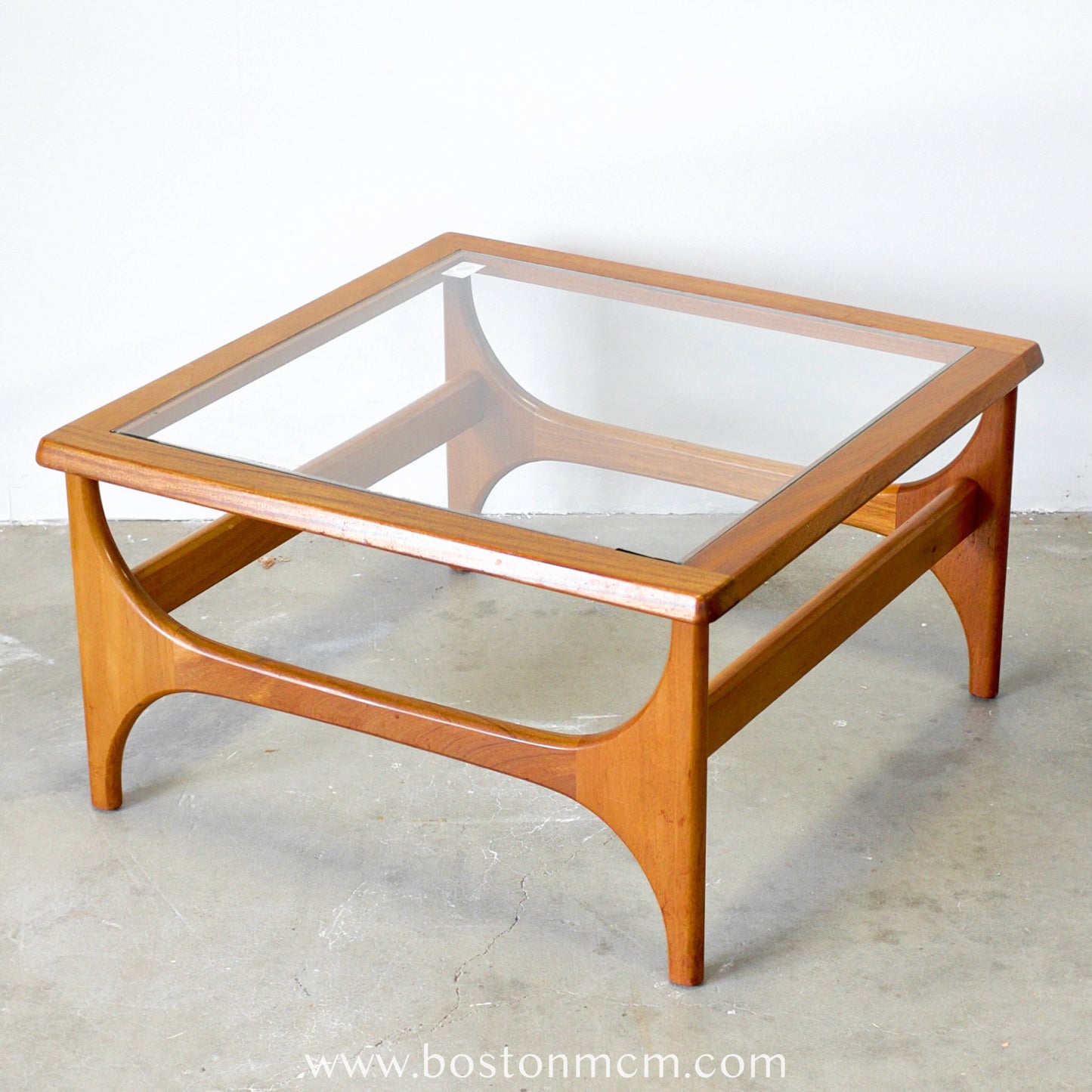 Stonehill Furniture Square Glass Top Coffee Table