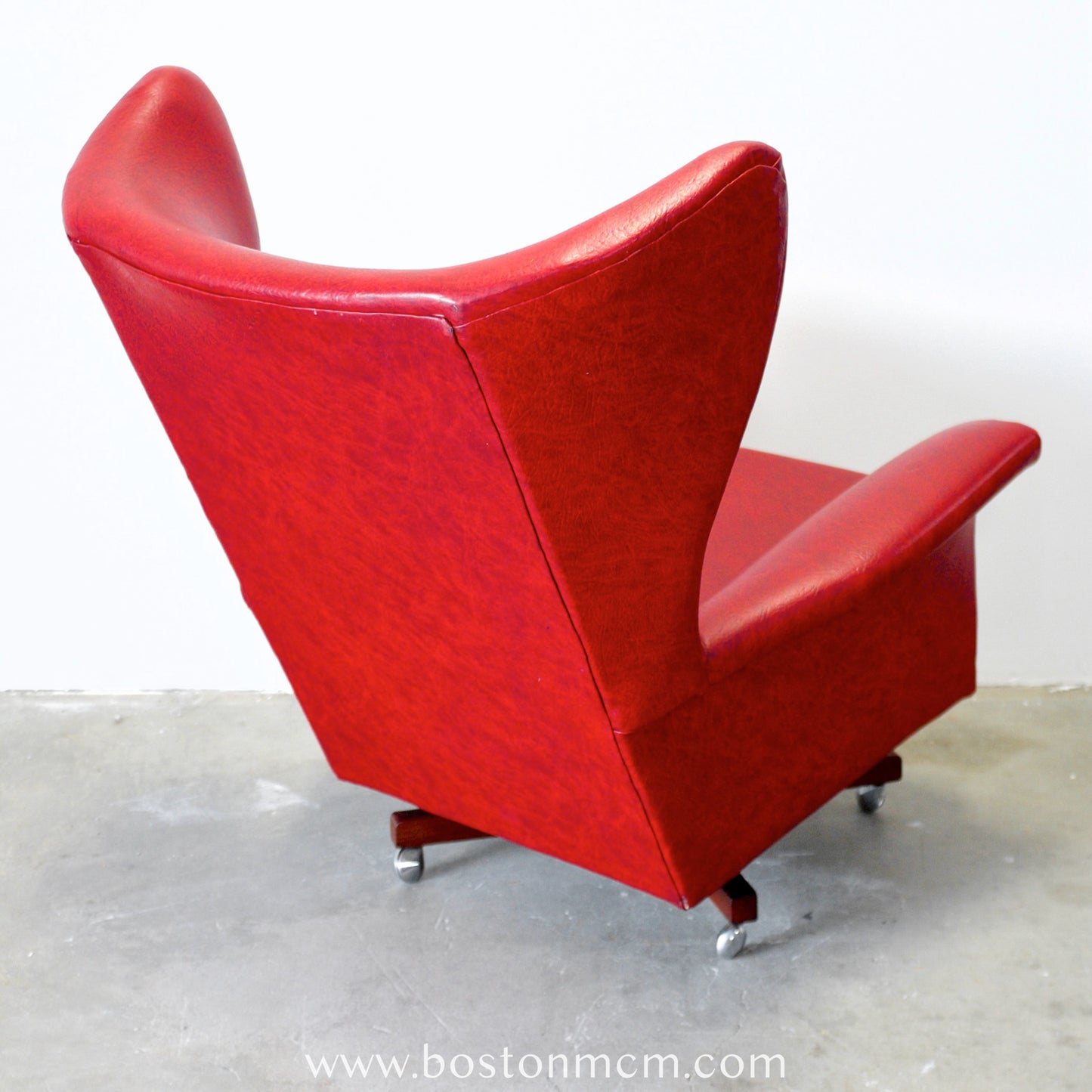 G-Plan Armchair in Red Vinyl - The "Blofeld" Chair - #B55