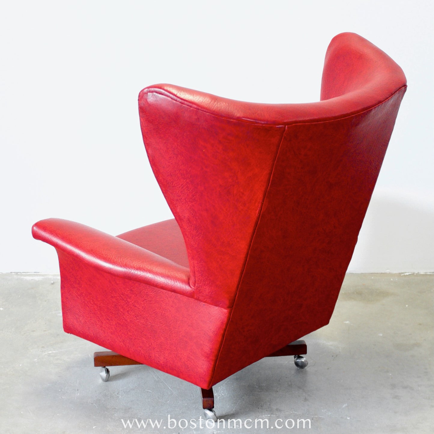 G-Plan Armchair in Red Vinyl - The "Blofeld" Chair - #B56