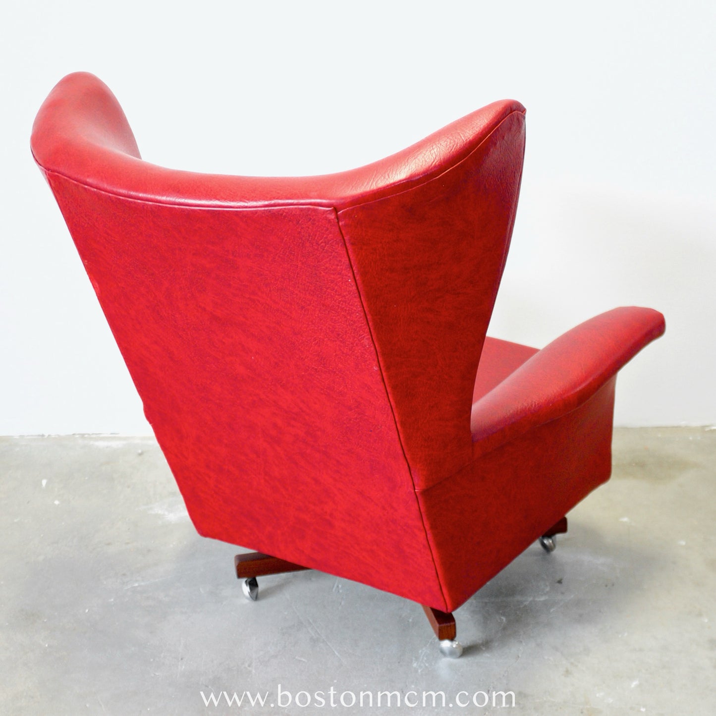 G-Plan Armchair in Red Vinyl - The "Blofeld" Chair - #B56