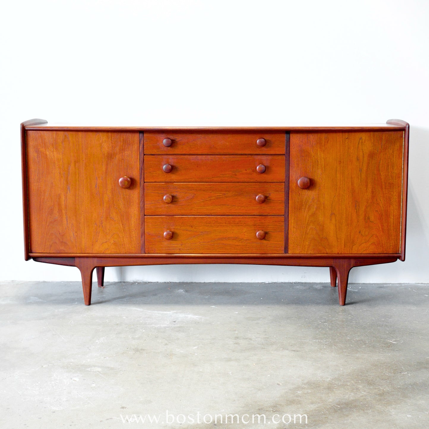 A. Younger "Volnay" Teak & Afromosia 66" Credenza / Sideboard - #B21