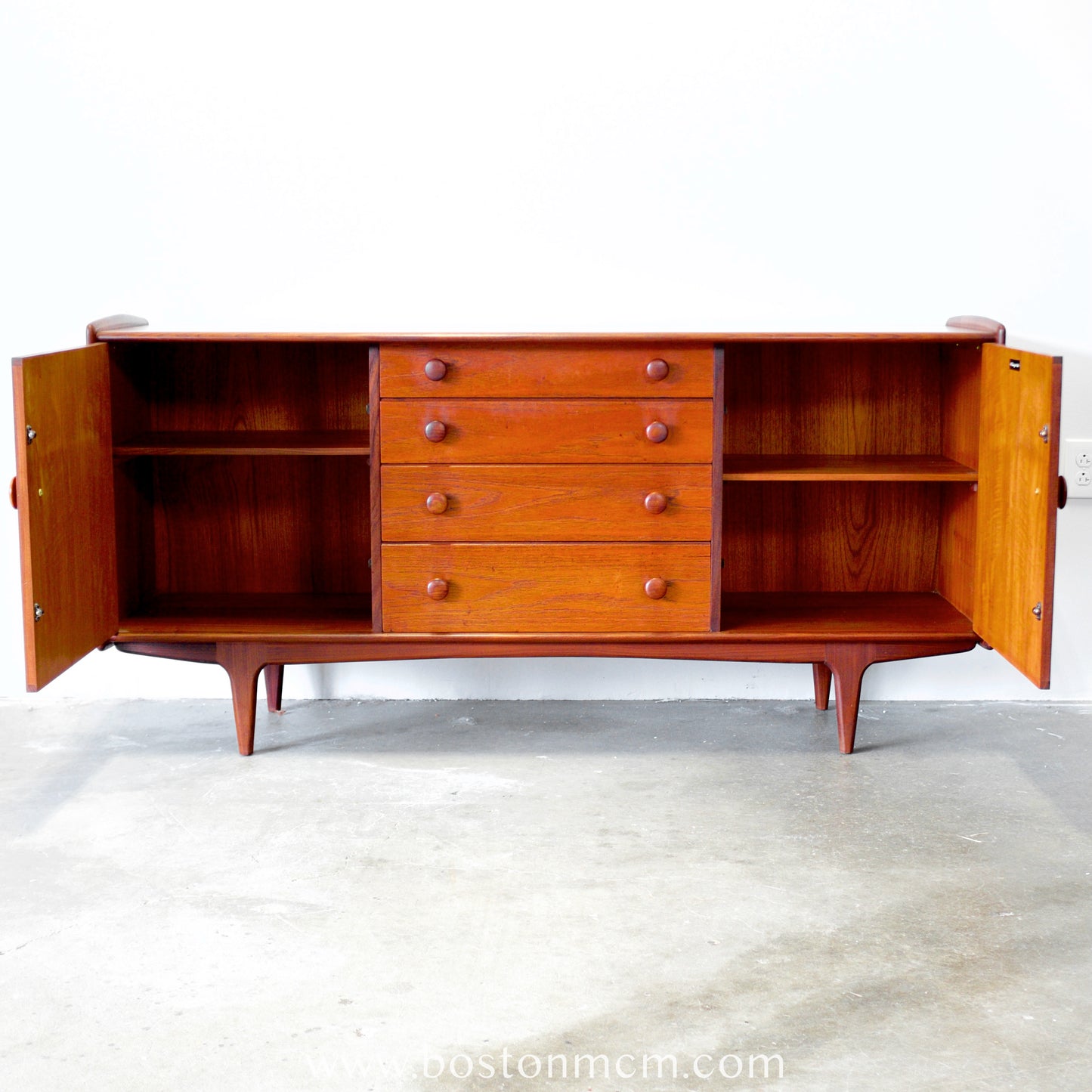 A. Younger "Volnay" Teak & Afromosia 66" Credenza / Sideboard - #B21