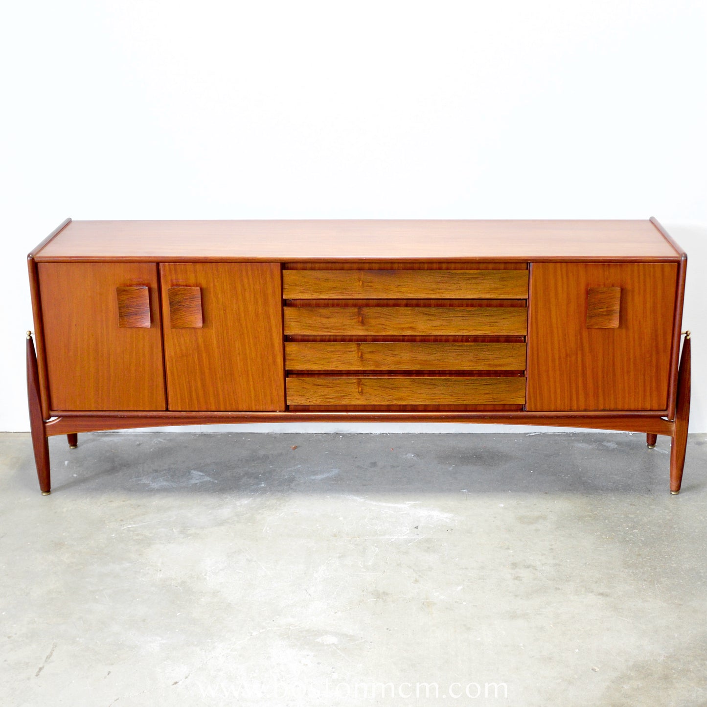 Elliots of Newbury Teak & Zebrano Sideboard / Credenza - #B43